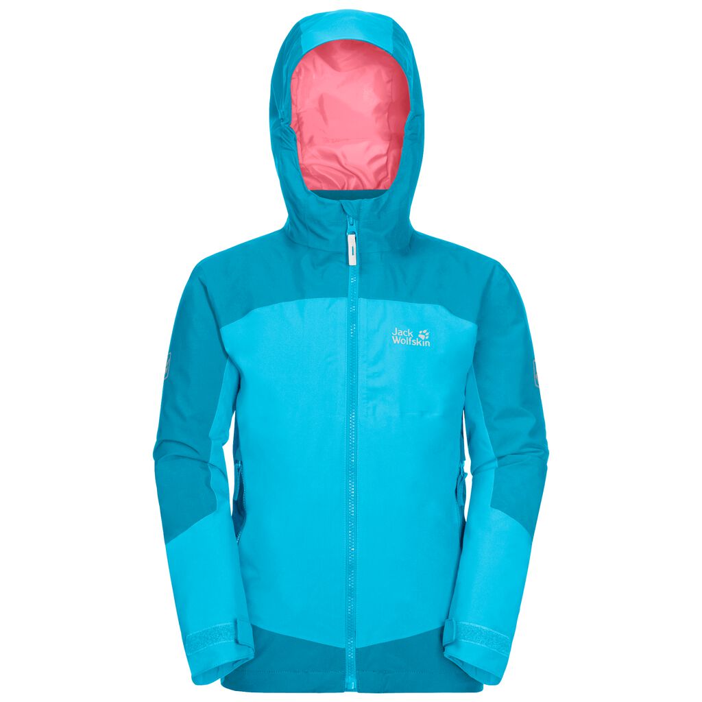 Jack Wolfskin ROPI Vestes Enfant Turquoise/Bleu - IHDCURP-65